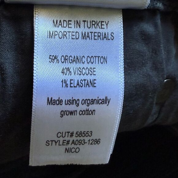 NWOT Agolde Nico High Rise Slim Fit Black Jeans Size 25 - Picture 13 of 13